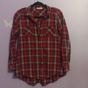 Red long sleeve flannel